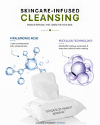 Eldelie Hyaluronic Acid Micellar Makeup Removal Wipes